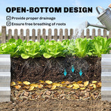 Steel Outdoor Raised Garden Bed with Greenhouse, 50
