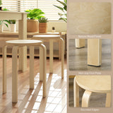 Round Stackable Chairs Set of