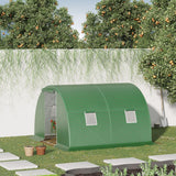 Walk-In Tunnel Greenhouse, Plant Hot House with 4 Windows and Zipper Door, 10' x 10' x 7'