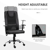 Ergonomic Office Chair with Thick Padded Headrest, Mesh Computer Desk Chair with Tilt Function