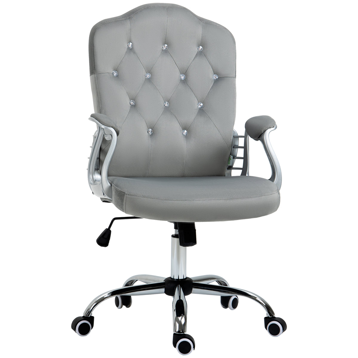 Vanity Office Chair, Velvet Computer Desk Chair with Swivel Wheels, Adjustable Height, Tilt Function