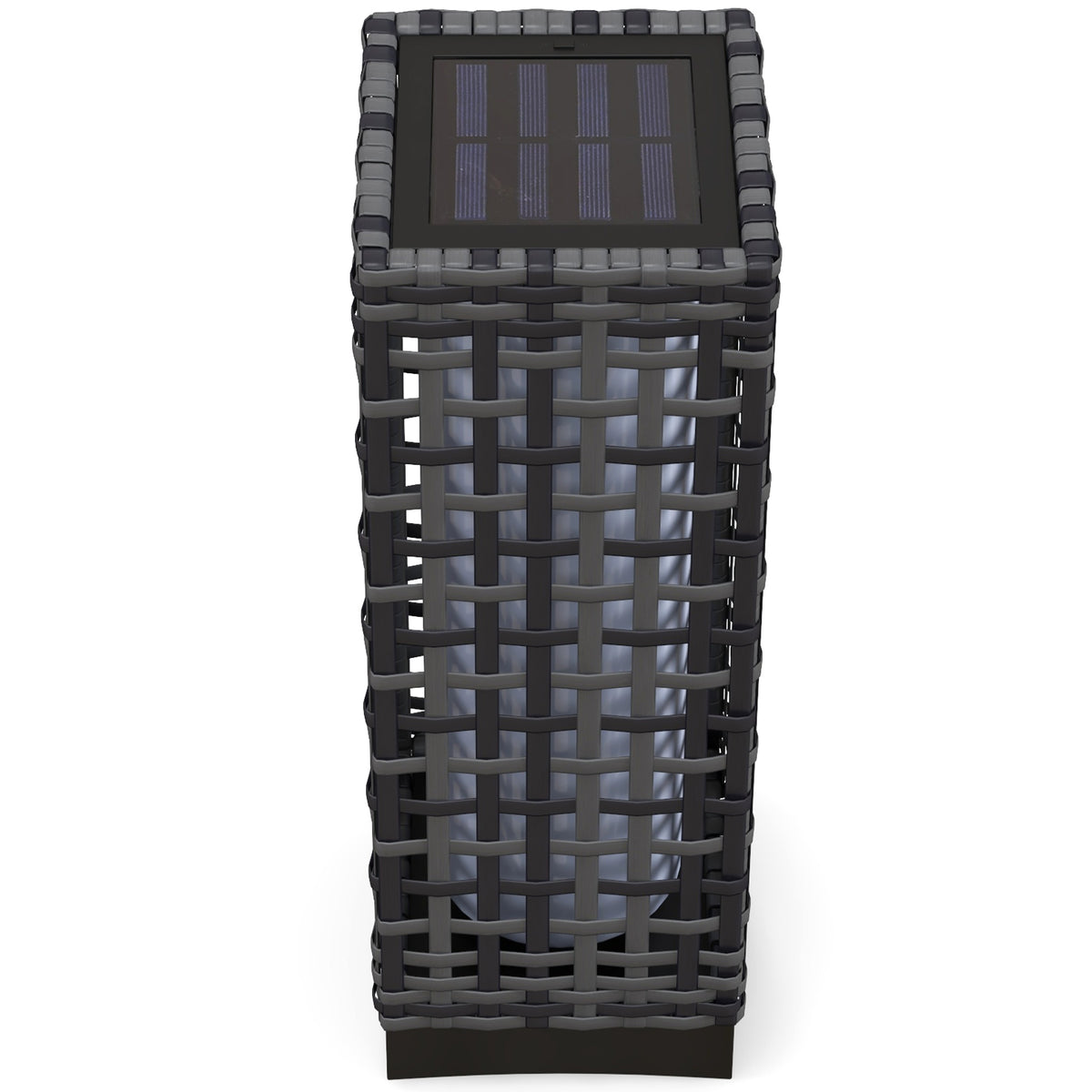 Wicker Solar Outdoor Lamp
