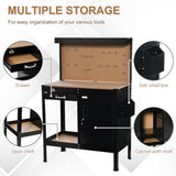 Multipurpose Tool Workbench for Garage, Garage Bench with Storage Drawer, Lockable Cabinet