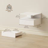 Floating Nightstand Set of 2, Wall Mounted Bedside Table with