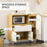 Meuble microonde moderne, armoire microonde avec tiroir, armoires et trou de câble pour cuisine