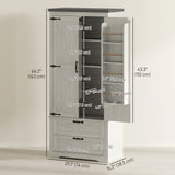 Farmhouse Kitchen Pantry Storage Cabinet, 64