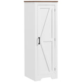 Farmhouse Accent Cabinet with Adjustable Shelf Barn Door Storage Cabinet for Living Room Floor Pantry Cabinet
