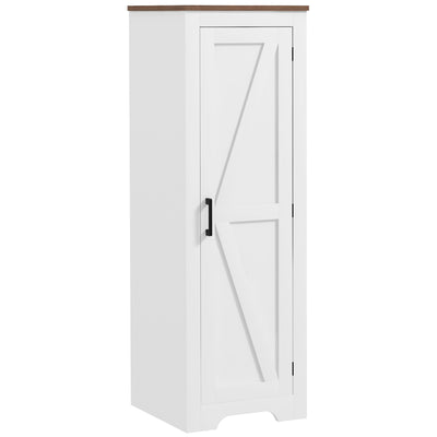 Farmhouse Accent Cabinet with Adjustable Shelf Barn Door Storage Cabinet for Living Room Floor Pantry Cabinet