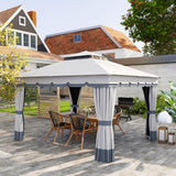 10' x 12' Double Roof Patio Gazebo Canopy