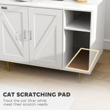 Meuble de litière pour chat avec rangement, 31,5 po x 20 po x 24 po