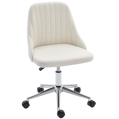 Vanity Chair for Makeup, Velvet Comfy Office Chair with Adjustable Height, Swivel Wheels for Bedroom