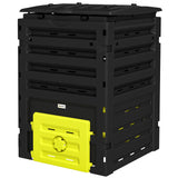 Compost Bin, Garden Composter with 80 Vents and 2