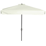 Parasol demi-parapluie 7,5 pi pour patio avec manivelle