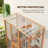 Grand catio extérieur avec 6 plateformes de saut, 2 rampes