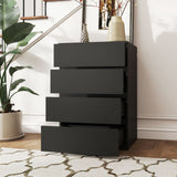 Commode 4 tiroirs unité de rangement autoportante