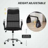 Ergonomic Mesh Office Chair, High Back Computer Desk Chair with Adjustable Height, Tilt Function, 360° Swivel Office