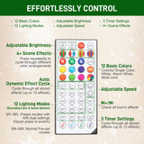 9ft Christmas Tree with Colourful DIY Synchronized LEDs
