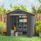 Remise portable 6' x 4', Ventilation et structure en métal galvanisé