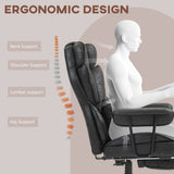 Big and Tall Office Chair with Foot Rest, 400LBS High Back Desk Chair with Padded Armrests, Lumbar Support