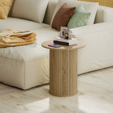 Table d'appoint ronde, table de nuit étroite pour petits espaces