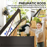 Large Deck Box, Outdoor Storage Container with Lock for Pool Toys