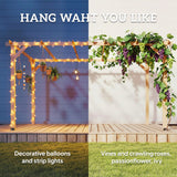 10' x 13' Wooden Pergola, Nature Wood