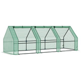 9' x 3' x 3' Portable Mini Greenhouse Tunnel Growing Tent Plants Flower Warm House w/ Zippered Roll-up Doors