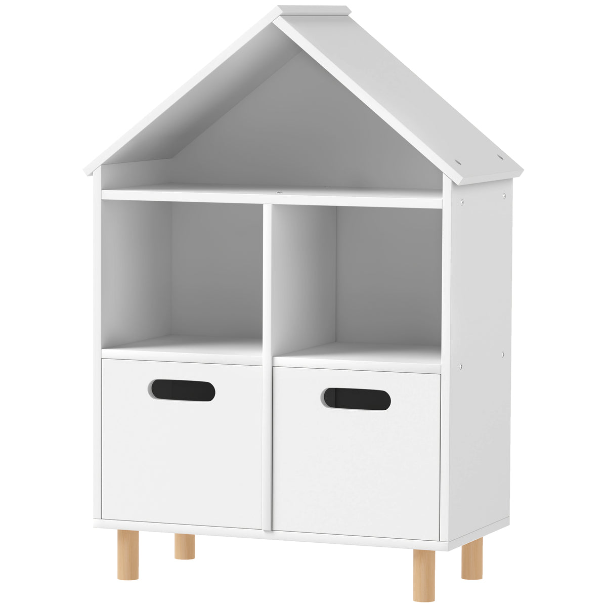 Bibliothèque pour Enfants 3 Étages avec Deux Tiroirs