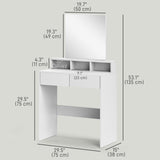 Makeup Vanity Desk with Mirror