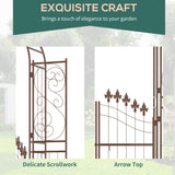 7ft Garden Arch Trellis, Metal Arch