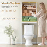 Over the Toilet Storage Shelf Adjustable Shelf Over the Toilet Storage Cabinet for Bathroom