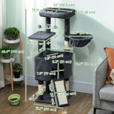 47 Inch Cat Tree, Bed
