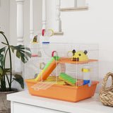 3 Tiers Hamster Cage for Gerbil, Exercise Wheel, 18