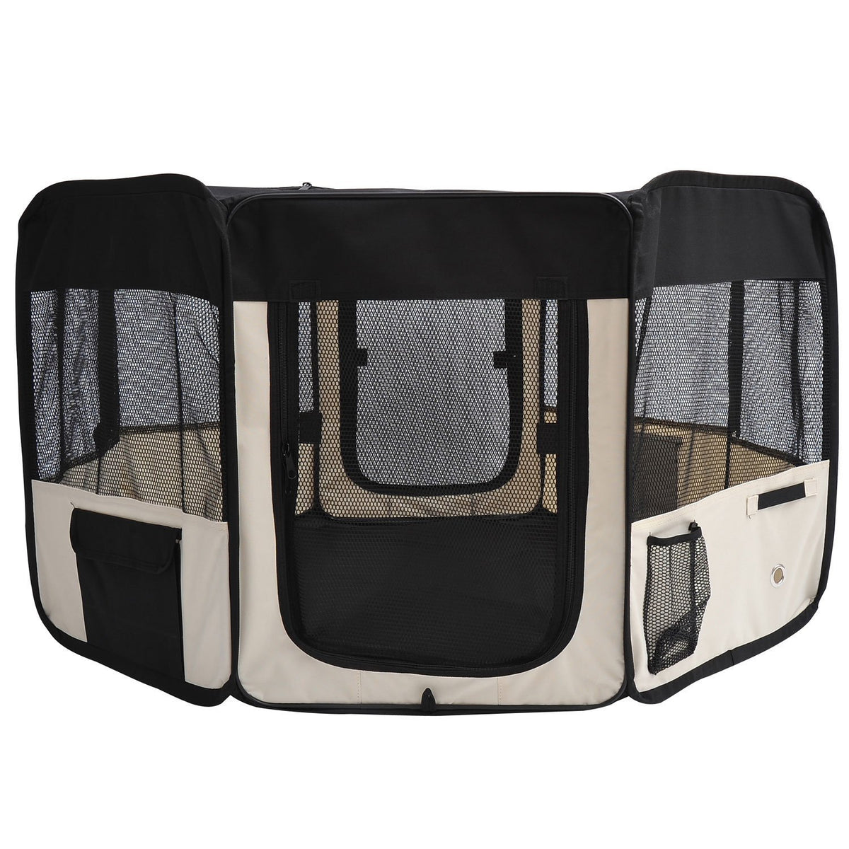 Puppy Playpen 49.2-inch Soft Pet Playpen Folding Tent Kennel Kitten Playpen Cat Dog Exercise Crate w/ Bag