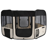 Puppy Playpen 49.2-inch Soft Pet Playpen Folding Tent Kennel Kitten Playpen Cat Dog Exercise Crate w/ Bag