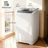 Compact Washer, Full Automatic Washer with 8 Programs and 6 Water Levels