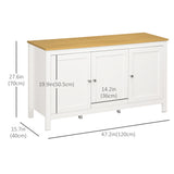 Sideboard, Buffet Cabinet with Doors and Adjustable Shelves for Living Room