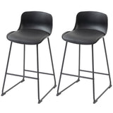 Ensemble de tabourets de bar modernes 2, tabourets de bar en cuir polyuréthane