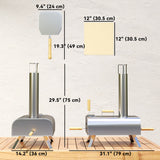 Outdoor Pizza Oven, Portable Wood Pellet Pizza Oven with Pizza Stone and Peel, Foldable Legs