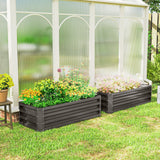 Jardinières Surélevées Galvanisées, Ensemble de 2