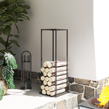 Firewood Rack Outdoor, Vertical Fireplace Storage Rack, 220 lbs Capacity, 13
