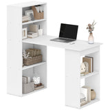 Modern Computer Desk with Storage Shelves, 47
