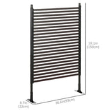 Clôture de jardin en métal piquets pour sol dur et mou, 5 ft(H) clôture d'extérieur avec pieds