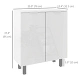 Armoire à chaussures, armoire de rangement à chaussures avec charnières à fermeture douce et tablettes réglables, contient 15-20 paires