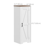 Farmhouse Accent Cabinet with Adjustable Shelf Barn Door Storage Cabinet for Living Room Floor Pantry Cabinet