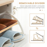 Meuble à chaussures moderne avec 3 tiroirs basculants et étagère réglable, armoire de rangement pour 12 paires de chaussures pour l'entrée