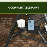 Outdoor 3-Seat Porch Swing with Canopy, Pillows and Steel Frame