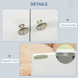 Elevated Dog Bowls for Large Dogs Pet Feeding Station with Stand, Storage, 2 Stainless Steel Food and Water Bowls