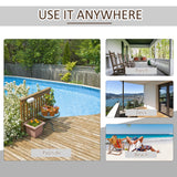 Wooden Adirondack Rocking Muskoka Chair with Slatted Wooden Design