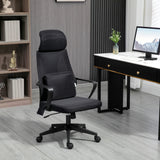 Office Chair High Back, Ergonomic Mesh Computer Chair Executive Task Chair with Massage Lumbar Support & Headrest Rocking
